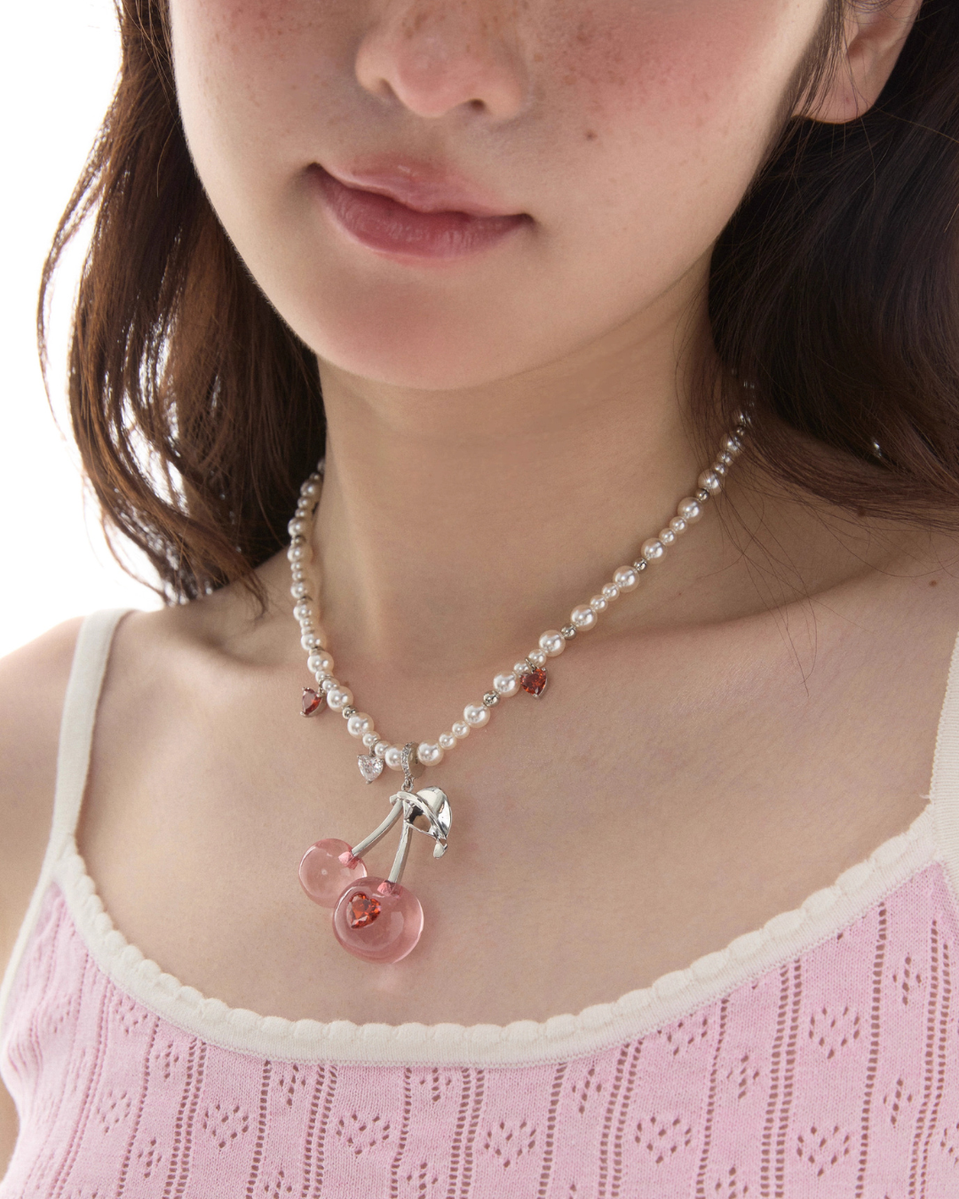 Cherry Pearl Necklace