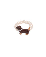 Dachshund Pearl Ring