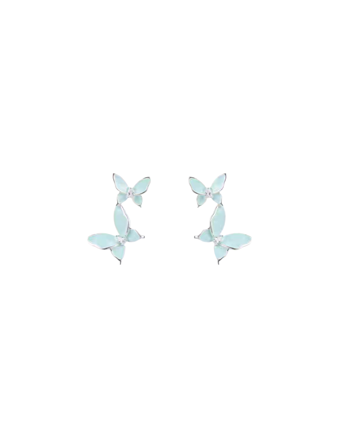 Icy Butterfly Ear Cuffs
