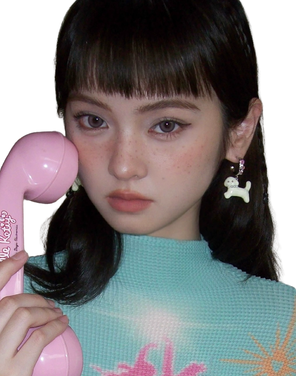 Pink Doggie Earrings