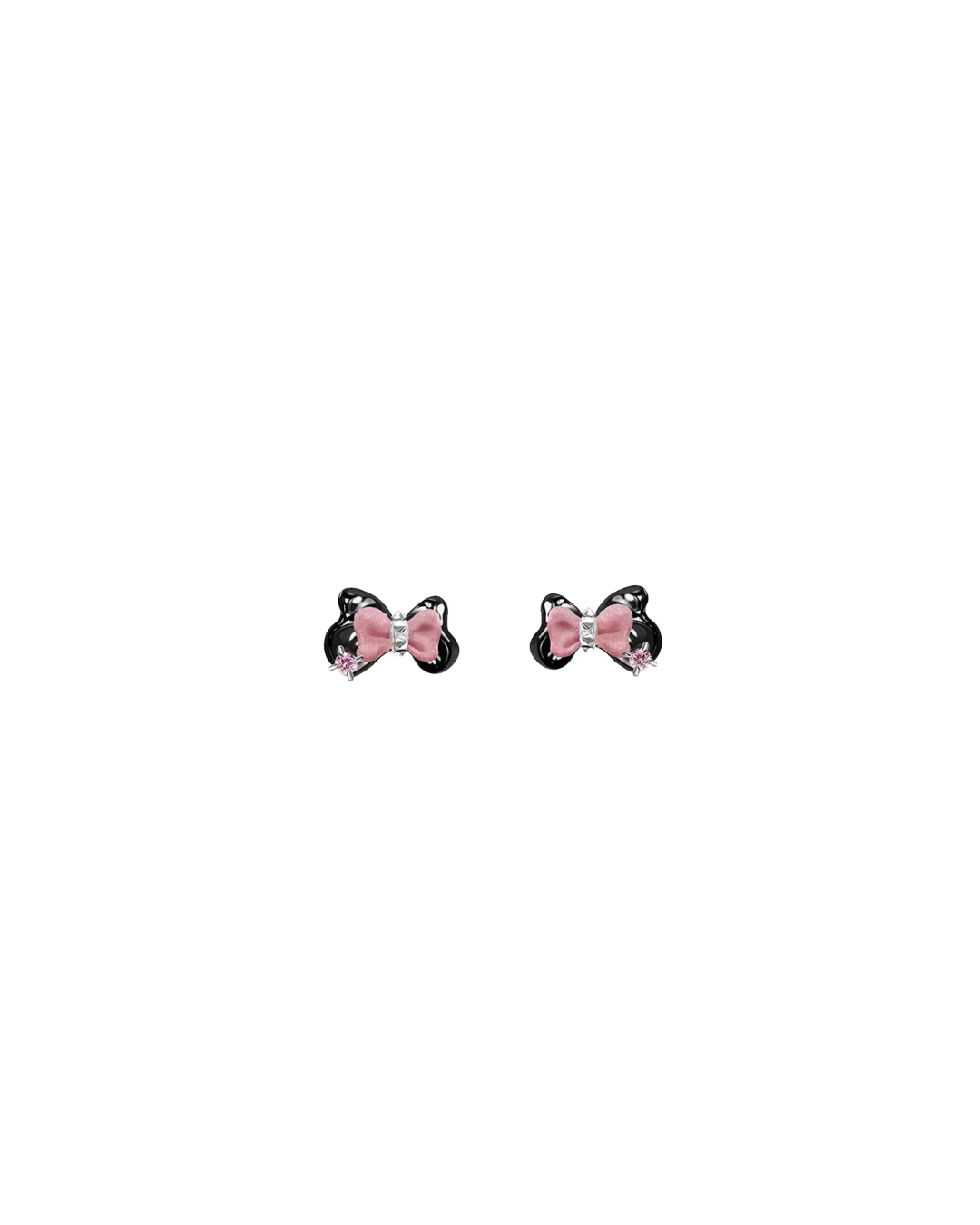 Pink Bow Earrings