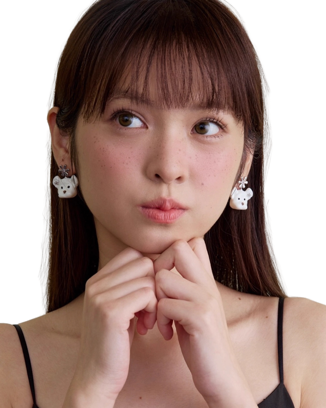 Blossom Bear Crystal Earrings