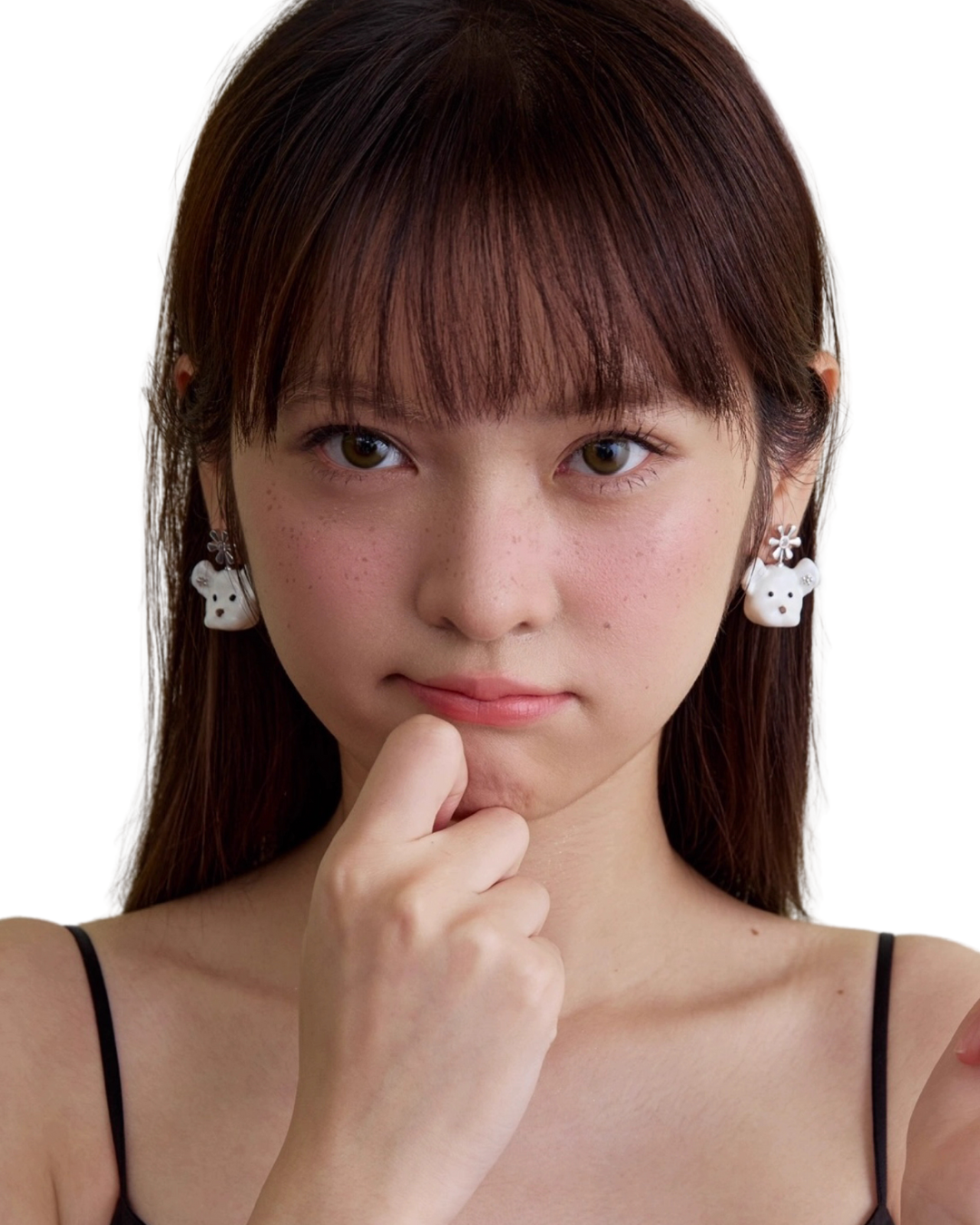 Blossom Bear Crystal Earrings