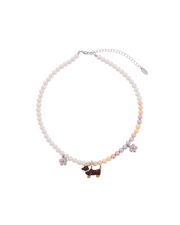 Dachshund Pearl Necklace