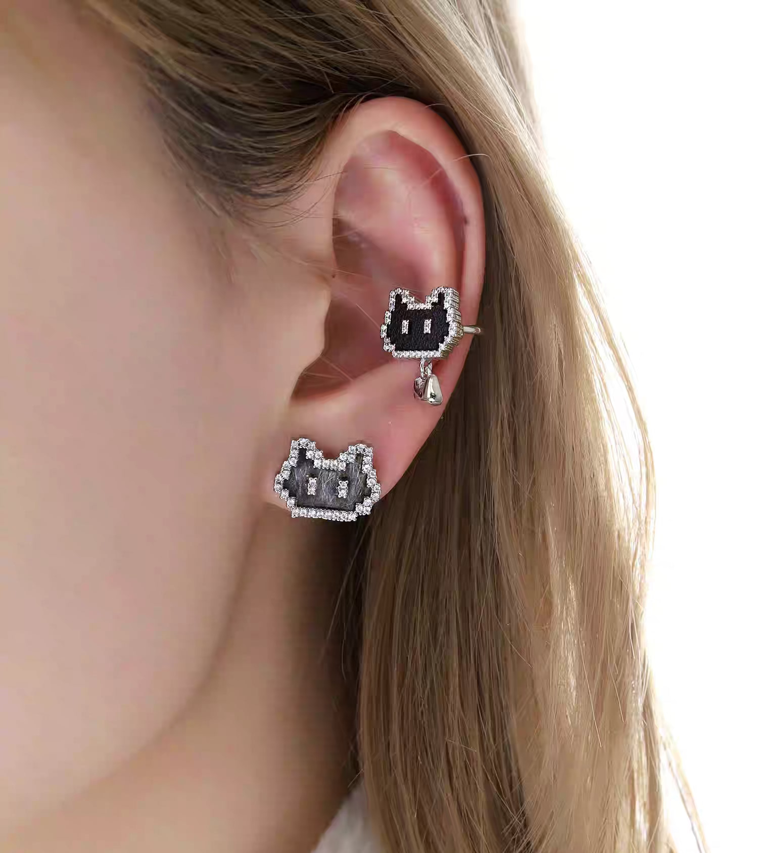 Kitty Stud Earrings