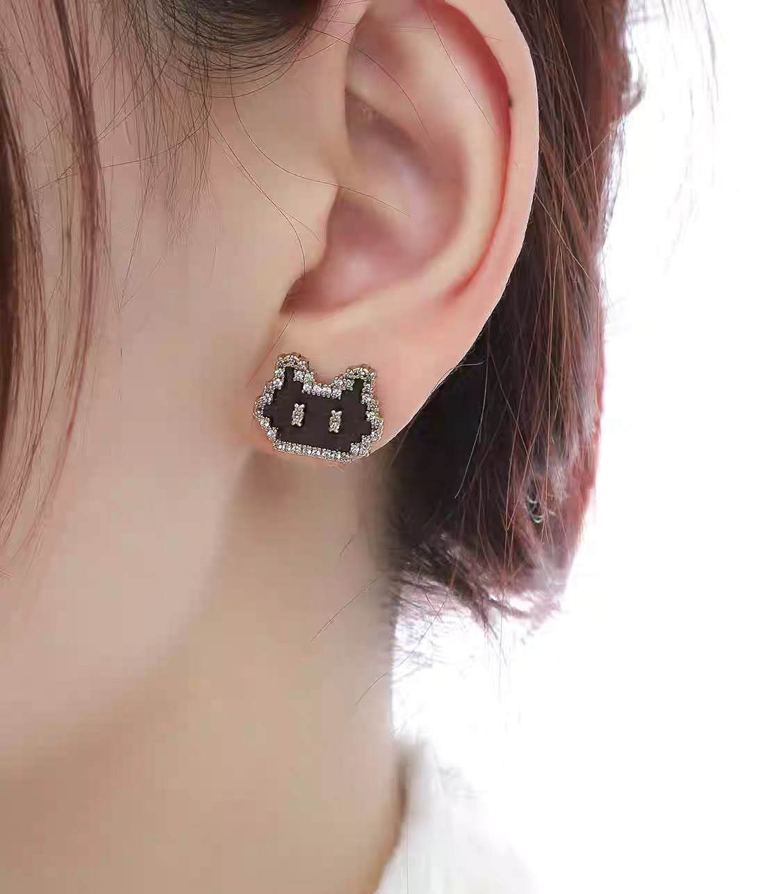 Kitty Stud Earrings